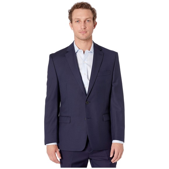 Lauren Ralph Lauren Suit Jacket Navy Solid, Button Closure, 44L,All Products : American Fashion Style Bags On Sale